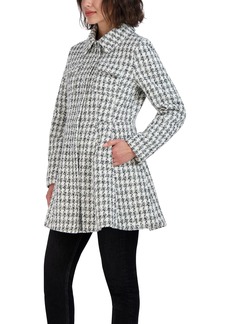 LAUNDRY BY SHELLI SEGAL Women's Fit and Flare Plaid Fabric Jacket