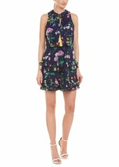 LAUNDRY BY SHELLI SEGAL Women's Floral Tiered Dress