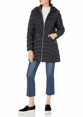 LAUNDRY BY SHELLI SEGAL Women's Lightweight Curve Quilted Puffer Jacket  Extra Small