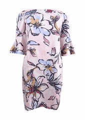 LAUNDRY BY SHELLI SEGAL Women's Off-The-Shoulder Floral Print Jacquard Dress