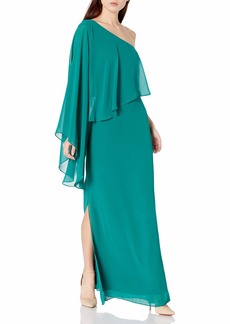 laundry BY SHELLI SEGAL Women's One Shoulder Popover Gown