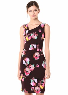 Laundry By Shelli Segal Women's Ruched Floral Printed Midi Dress