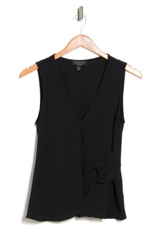 Laundry by Shelli Segal Wrap Top With Ring in Black at Nordstrom Rack