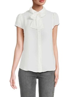 Laundry by Shelli Segal Pussycat Bow Neckline Blouse