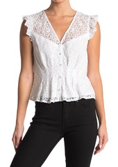 Laundry by Shelli Segal Ruffle Lace Top