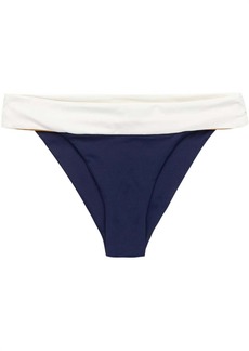 Laundry by Shelli Segal Veronica Blocked Hipster Bikini Bottoms Swimsuit In Midnight Blue