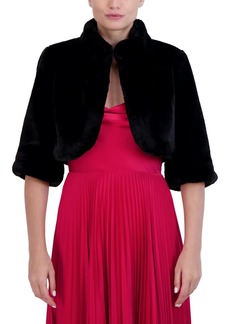 Laundry by Shelli Segal Womens Faux Fur Dressy Bolero