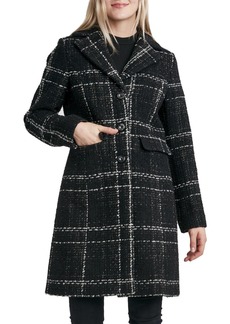 Laundry by Shelli Segal Womens Tweed Cold Weather Walker Coat