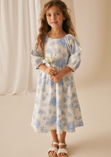 Laura Ashley Kids' Floral Cotton Dobby Dress