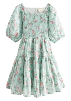 Laura Ashley Kids' Floral Tiered Cotton Dress