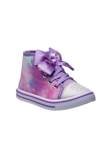 Laura Ashley Toddler Girls Signature Bow High Top Sneakers - Purple