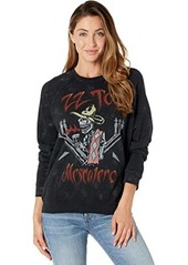 Lauren Moshi Anela ZZ Top Boyfriend Pullover Sweatshirt