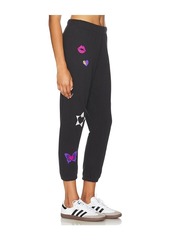 Lauren Moshi Alana Crop Sweatpant Designer Elements