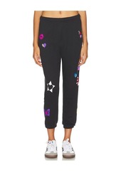 Lauren Moshi Alana Crop Sweatpant Designer Elements