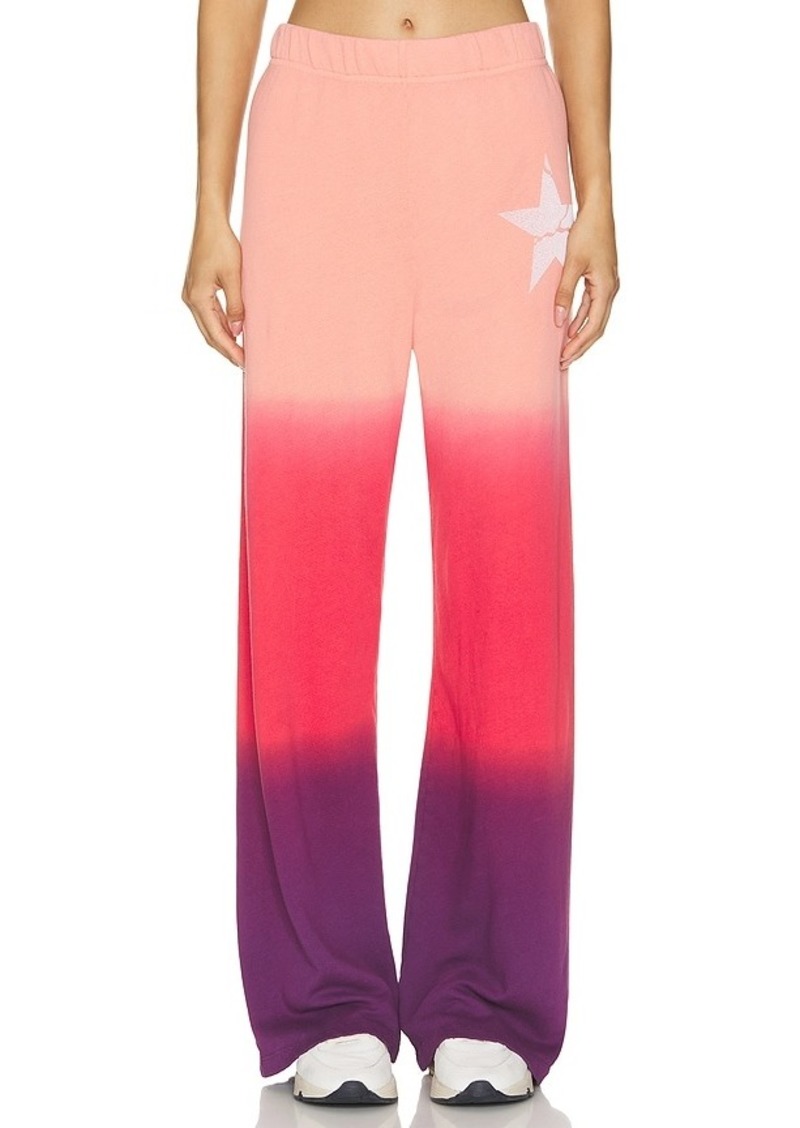 Lauren Moshi Martina Cracked Star Wide Leg Pant