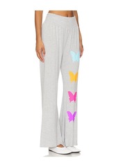 Lauren Moshi Shana Wide Leg Pant W/ Smocking Butterfly Eye