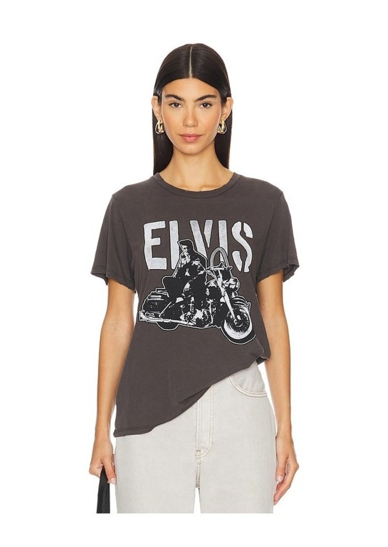 Lauren Moshi Wolf Boyfriend Tee Vintage Elvis