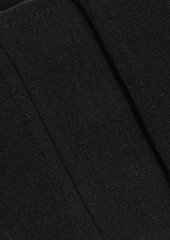 Le Kasha - Jirja cropped shirred linen top - Black - L
