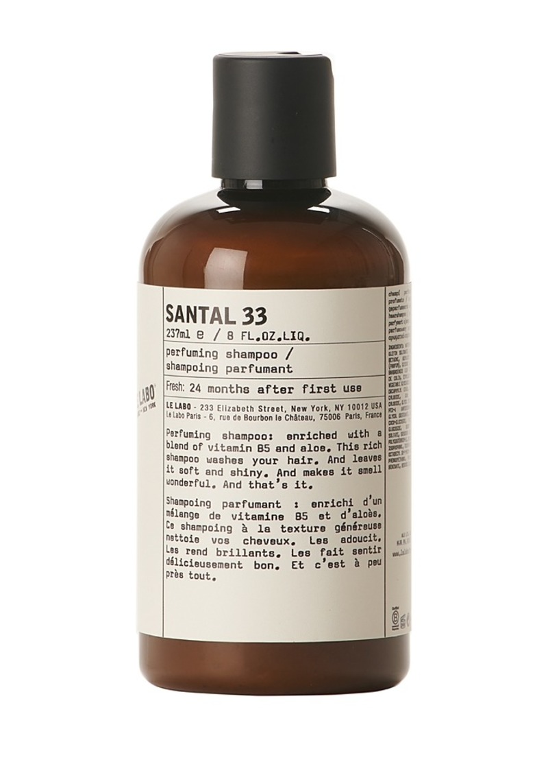 Le Labo Santal 33 Perfuming Shampoo 8 oz.