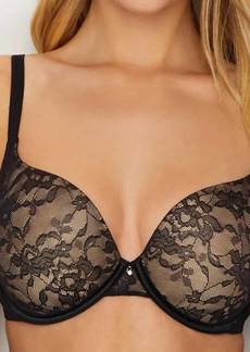 Le Mystere Lace Perfection T-Shirt Bra In Black