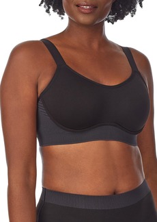 Le Mystere Seamless Comfort Contour Sports Bra in Black at Nordstrom