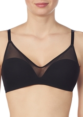 Le Mystere Women's Sheer Illusion Wireless Bra - Natural