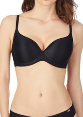Le Mystere Clean Lines Underwire T-Shirt Bra in Black at Nordstrom