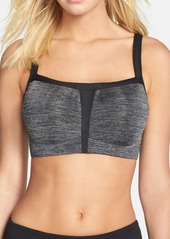 Le Mystere Hi-Impact Underwire Sports Bra in Charcoal Heather/Black at Nordstrom
