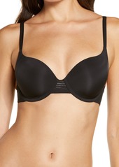 Le Mystere Second Skin Back Smoother Underwire T-Shirt Bra in Black at Nordstrom