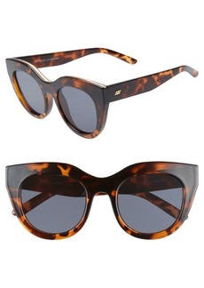 Le Specs Air Heart 51mm Sunglasses in Tortoise/Smoke at Nordstrom