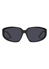 Le Specs Avenger 59mm Wraparound Sunglasses