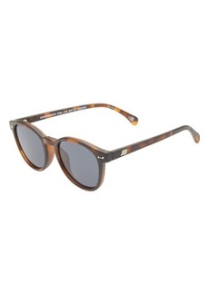 Le Specs Bandwagon 45mm Round Sunglasses in Matte Tort at Nordstrom