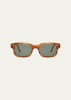 Le Specs BIO-MITO Horn Acetate Rectangle Sunglasses