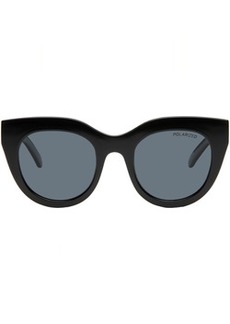Le Specs Black Air Heart Sunglasses