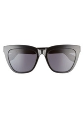 Le Specs Enthusiplastic 56mm Cat Eye Sunglasses