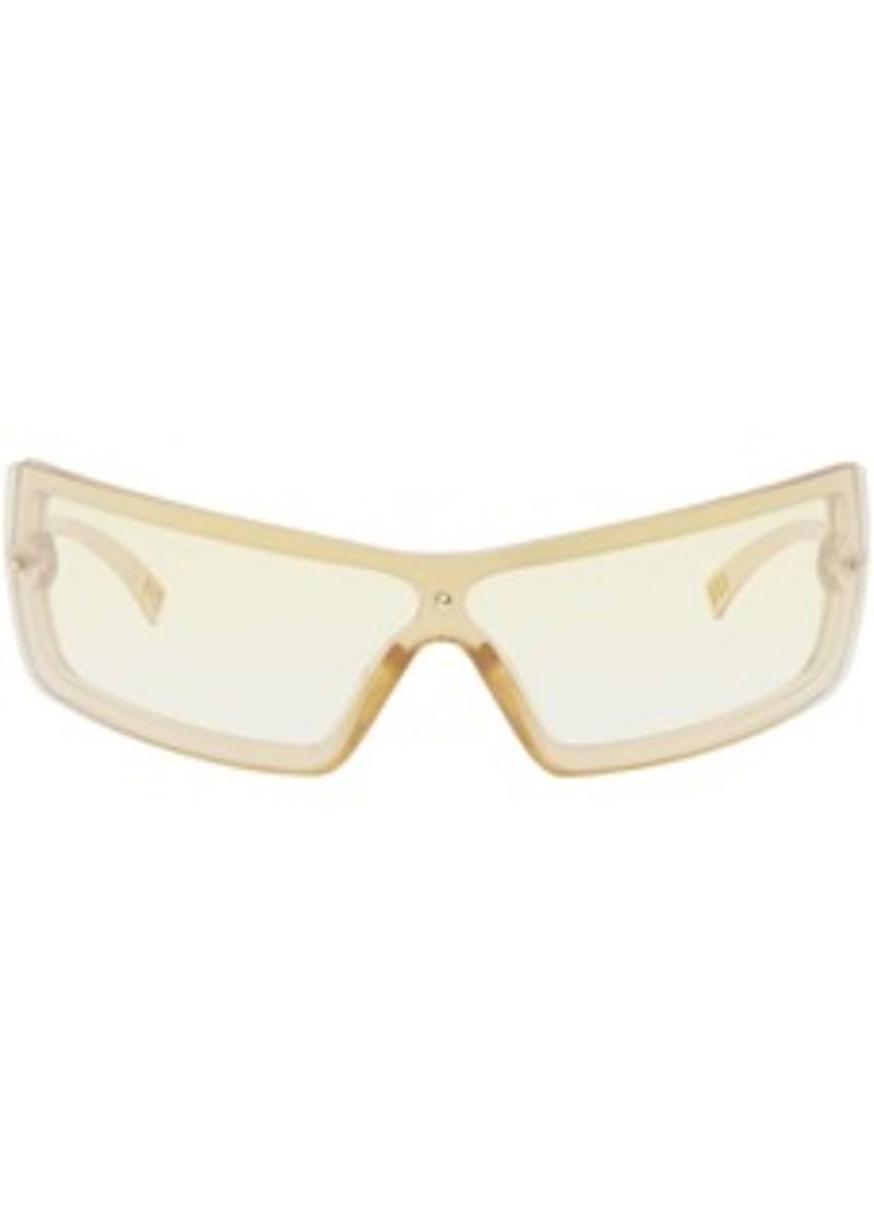 Le Specs Gold 'The Bodyguard' Sunglasses