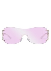 Le Specs Le Fame 137mm Mirrored Shield Sunglasses