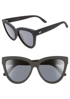 Le Specs Liar Liar 57mm Polarized Cat Eye Sunglasses