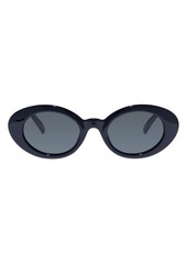 Le Specs Nouveau Vie 50mm Oval Sunglasses