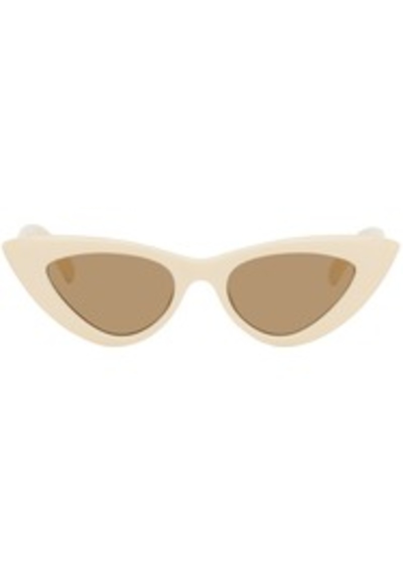 Le Specs Off-White Hypnosis Sunglasses