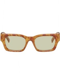 Le Specs Orange & Tan Shmood Sunglasses