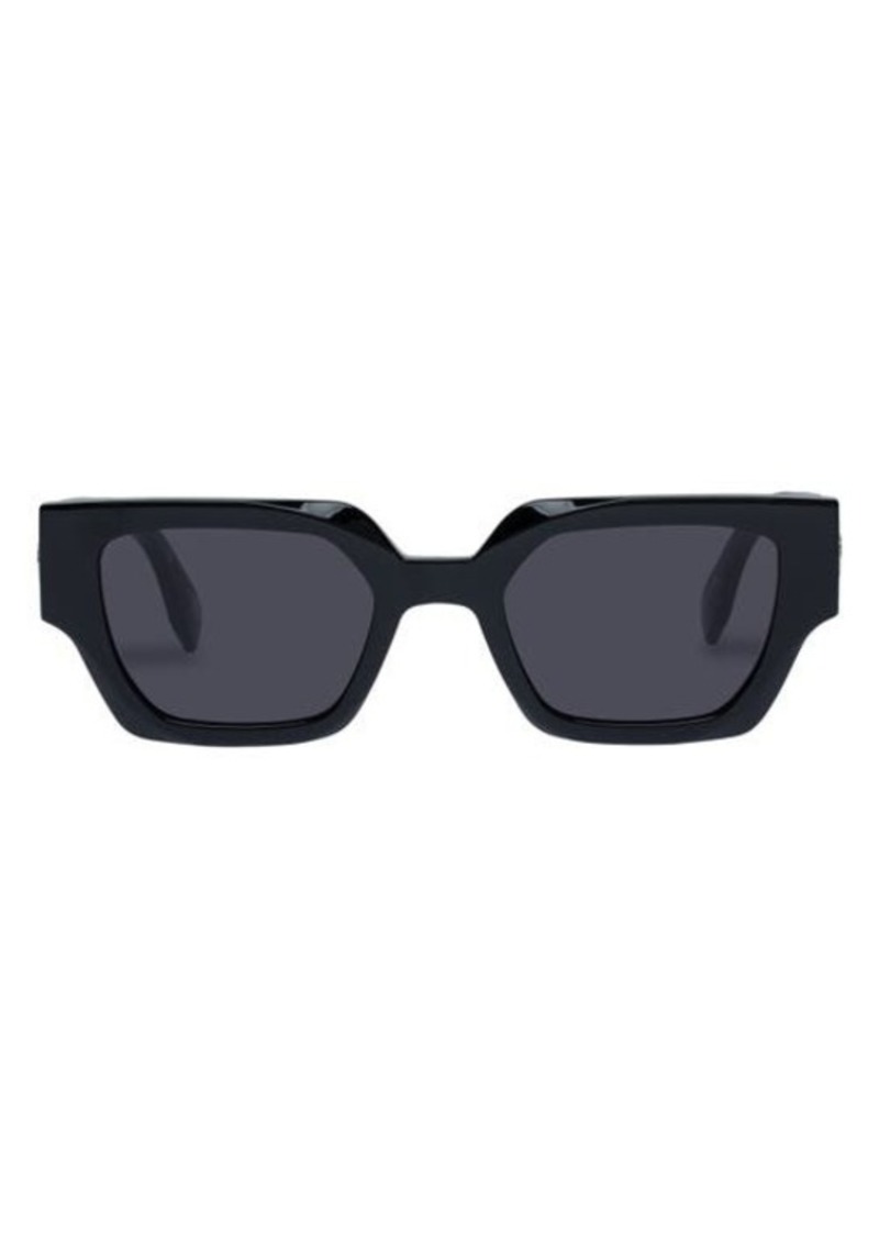 Le Specs Polyblock 51mm D-Frame Sunglasses