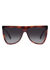 Le Specs Reclaim 60mm Gradient Flat Top Sunglasses