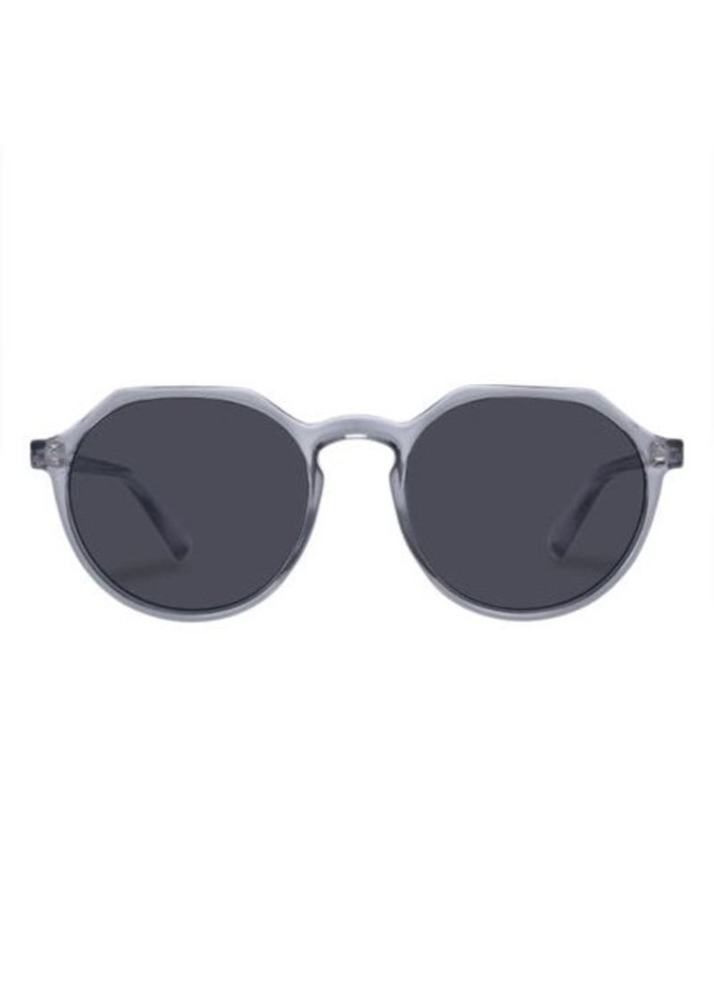 Le Specs Speed of Night 51mm Round Sunglasses