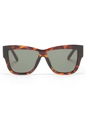 Le Specs Total Eclipse rectangular tortoiseshell sunglasses