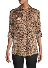LE SUPERBE Cheetah-Print Walking Safari Shirt