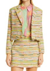 Le Superbe Beach Cotton Blend Tweed Jacket in Multi Bright Nude at Nordstrom