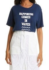 Le Superbe Happiness Comes in Waves Graphic Tee in Navy at Nordstrom