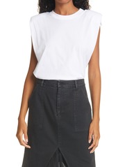 Le Superbe Mas Muscle Shoulder Pad T-Shirt in White at Nordstrom