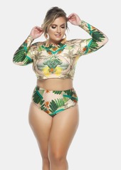 Lehona High Waisted Bikini Bottom - Oasis - 24 - Also in: 26, 18, 16, 28, 14, 20, 22